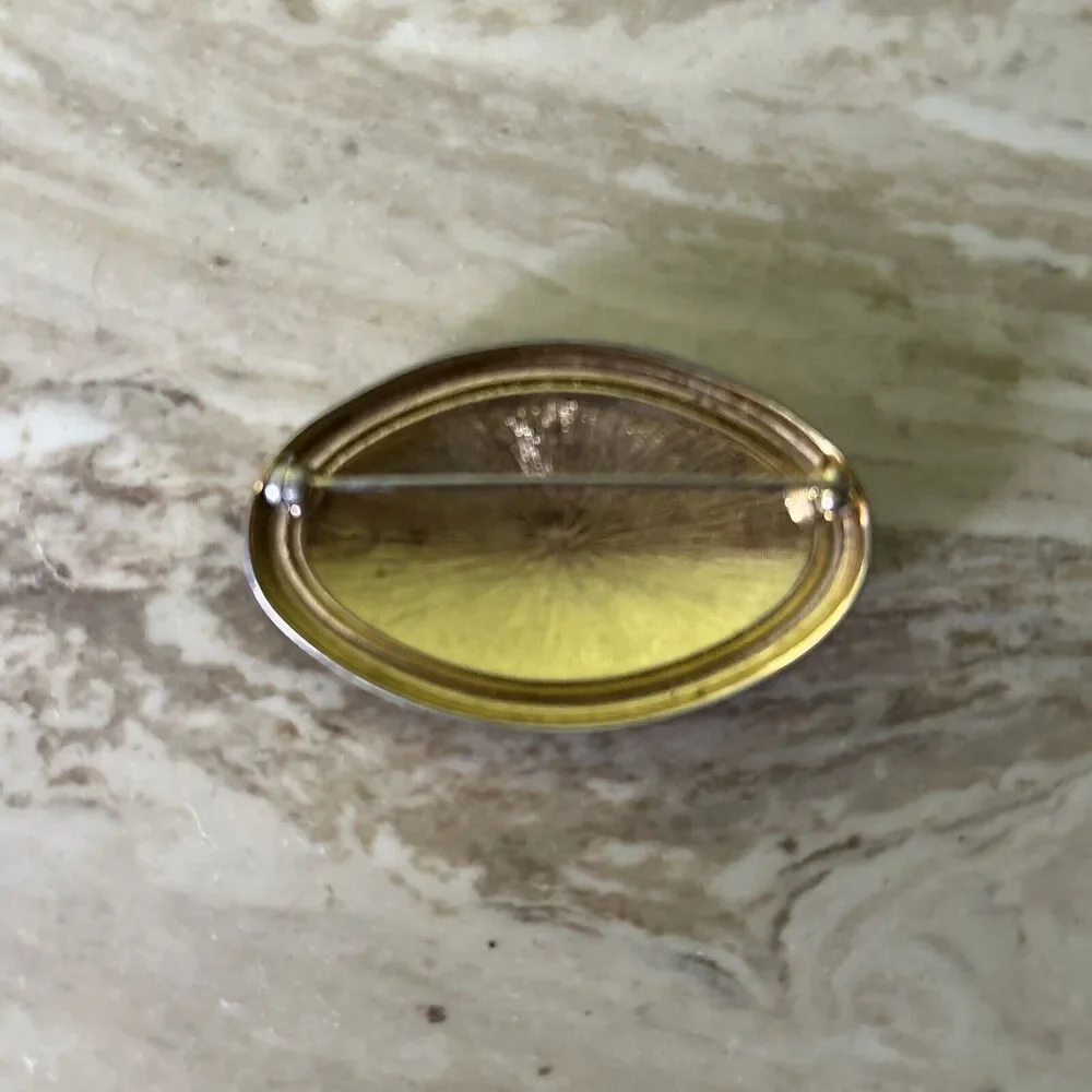 Monet Jewelry Work Pin Brooch FLAWED-Extremely Tarnished